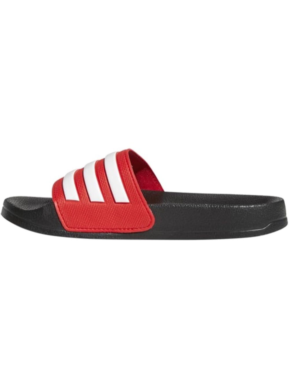 Adidas Adilette Shower Slides - Kids RED/WHITE 3-Stripes ✨-NWB - Picture 7 of 9